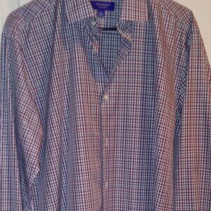 Statement Confidence Men Long Sleeve Shirt French Cuff Size 16-16 1/2 36-37